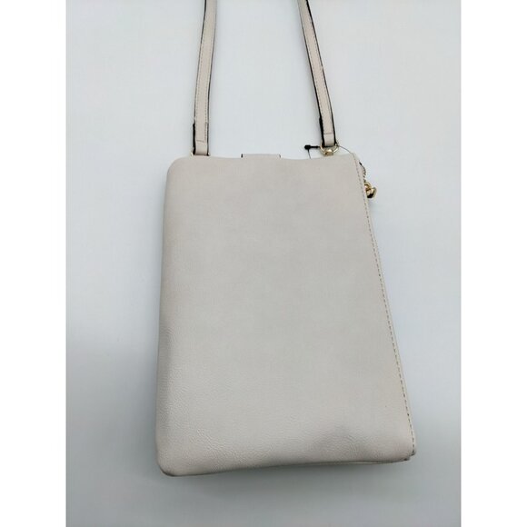 INC Charlii bangle handle women's crossbody bag clutch - WHITE/ BONE / OFF-WHITE - Picture 8 of 11